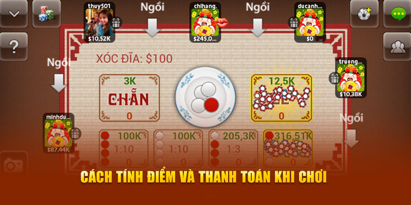Cách tính điểm và thanh toán khi chơi