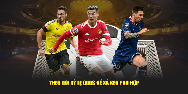 Theo dõi tỷ lệ odds để xả kèo phù hợp